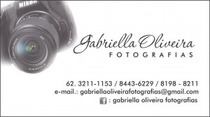 Cartão Gabriella Oliveira Fotografias - fundo branco