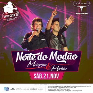 3 Sábado - Noite do Modão - Show com Matogrosso & Mathias - Eflyer
