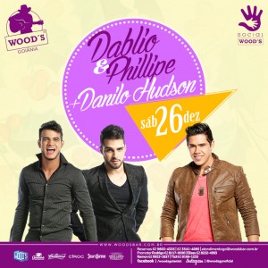 3 Sábado Woods - Dablio & Phillipe - Danilo Hudson - Eflyer