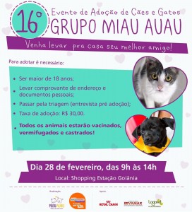 16º Evento de Adoção de Cães e Gatos