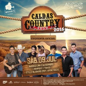 3 Sábado Woods - Festa Esquenta Oficial – Caldas Country Show 2016 - Eflyer