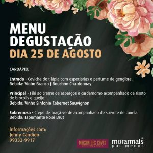 Menu degustação
