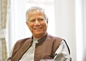 Prof Muhammad Yunus also recipient of the US Presidential Medal of Freedom and the Congressional Gold Medal
