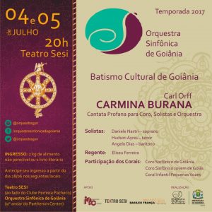 e flyer Carmina com a roda
