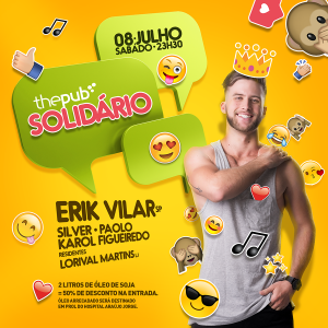 Eflyer - The Pub Solidário – Edição 2017, dia 8 de Julho.