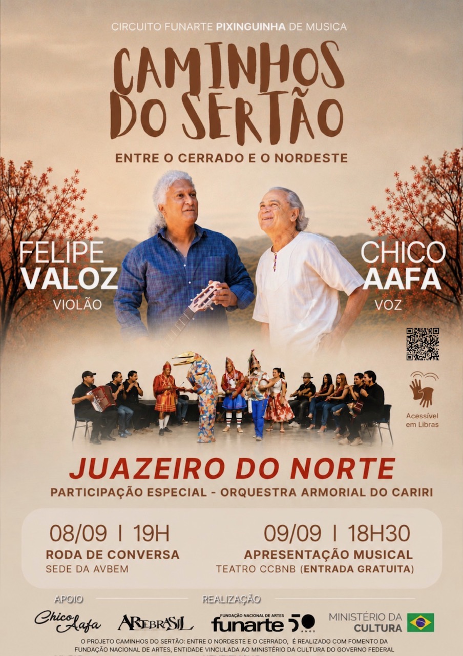 Cantor Goiano Chico Aafa lança turnê em Juazeiro do Norte