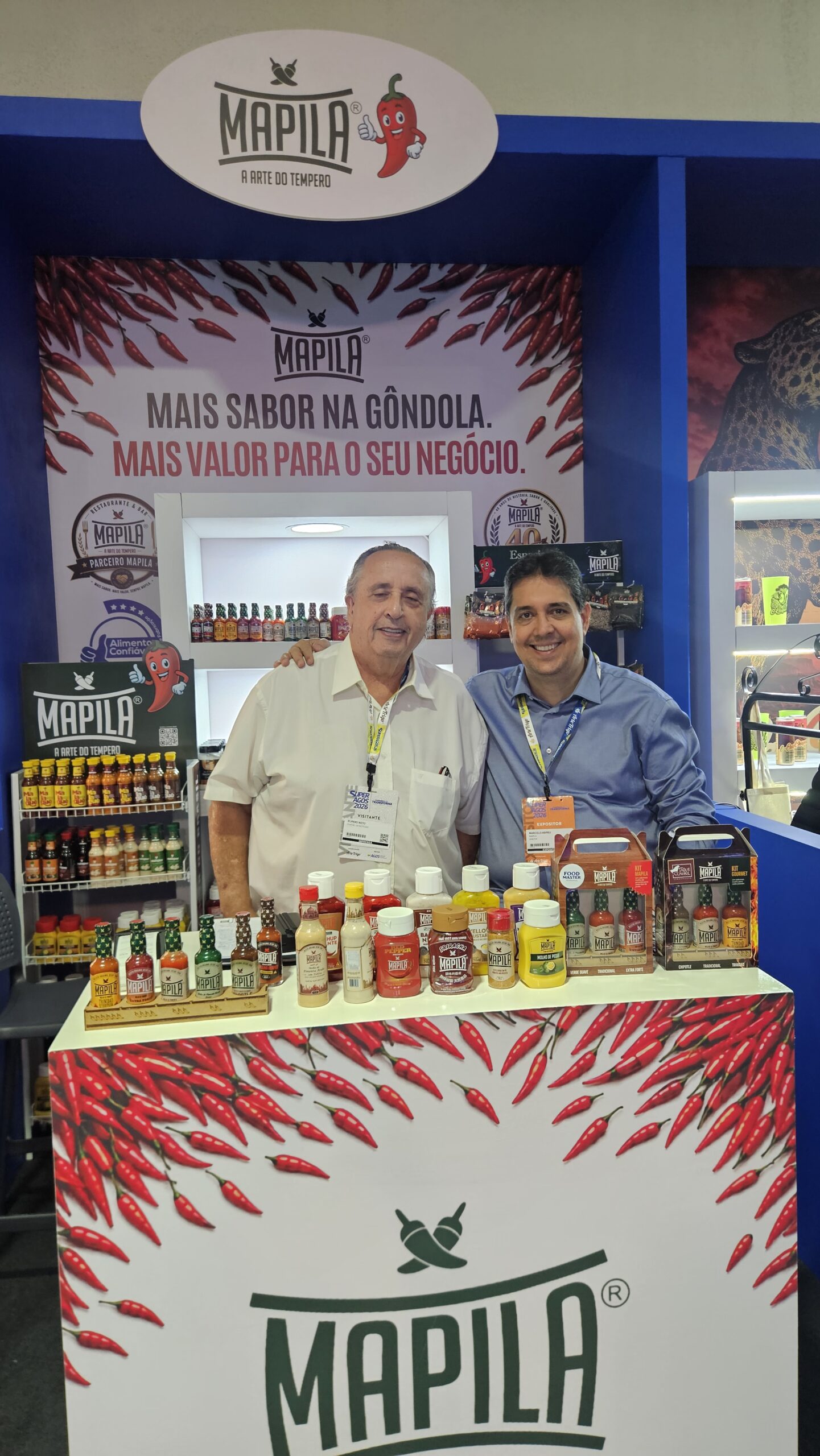 Elpídio Fiorda Neto prestigia Mapila Alimentos na SuperAgos 2026