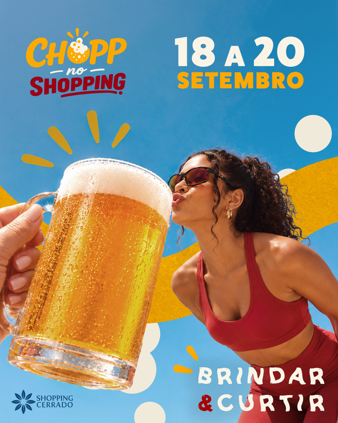 Shopping Cerrado apresenta festival de três dias com cervejas artesanais, motos, carros antigos, shows ao vivo e mais