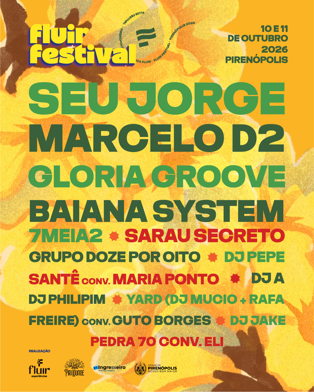 Fluir Festival divulga seu line-up completo!