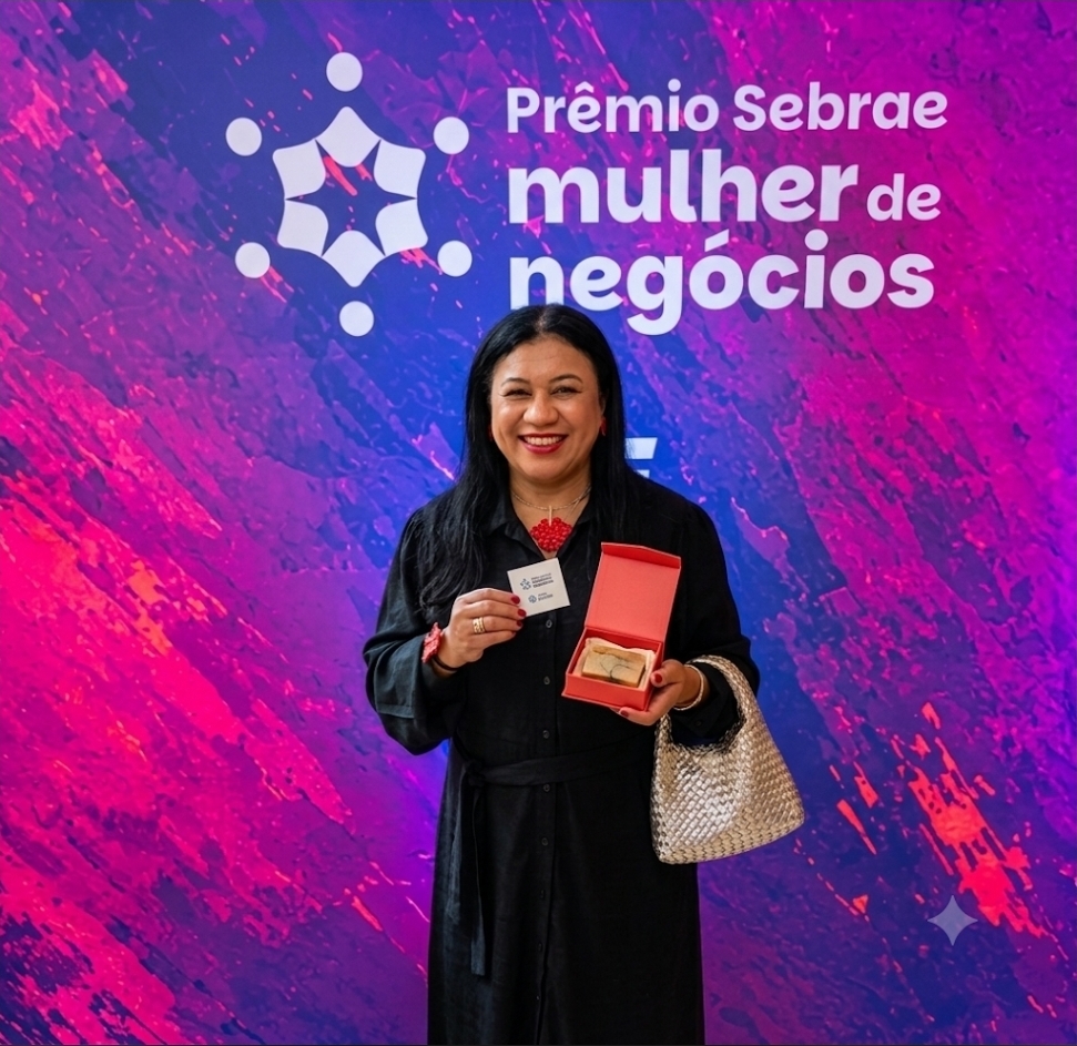 Ceo da Simbra Marcas e Patentes na final do Prêmio Sebrae Mulher de Negócios
