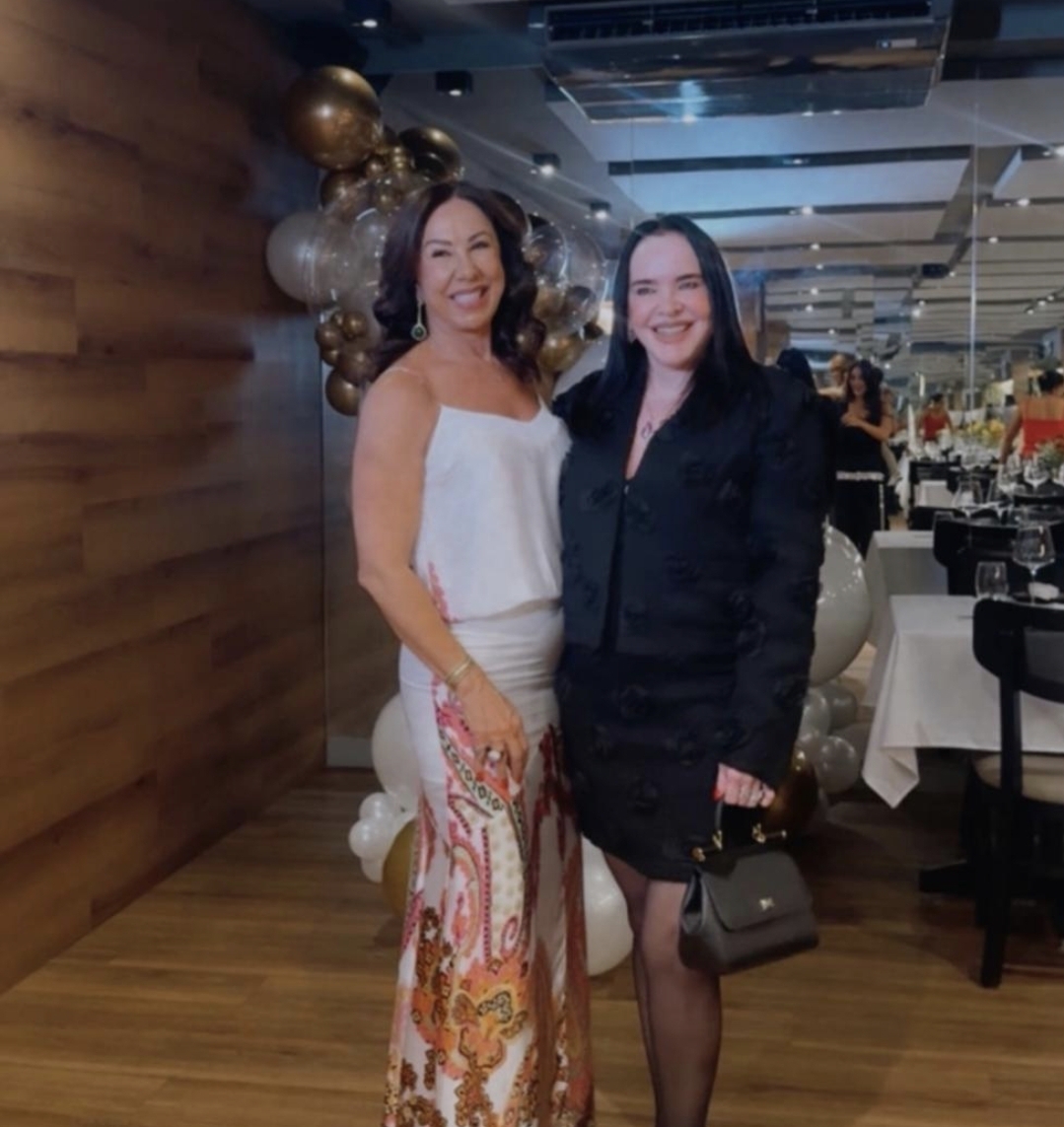 Linda Bessa recebe convidados na Reserva 35