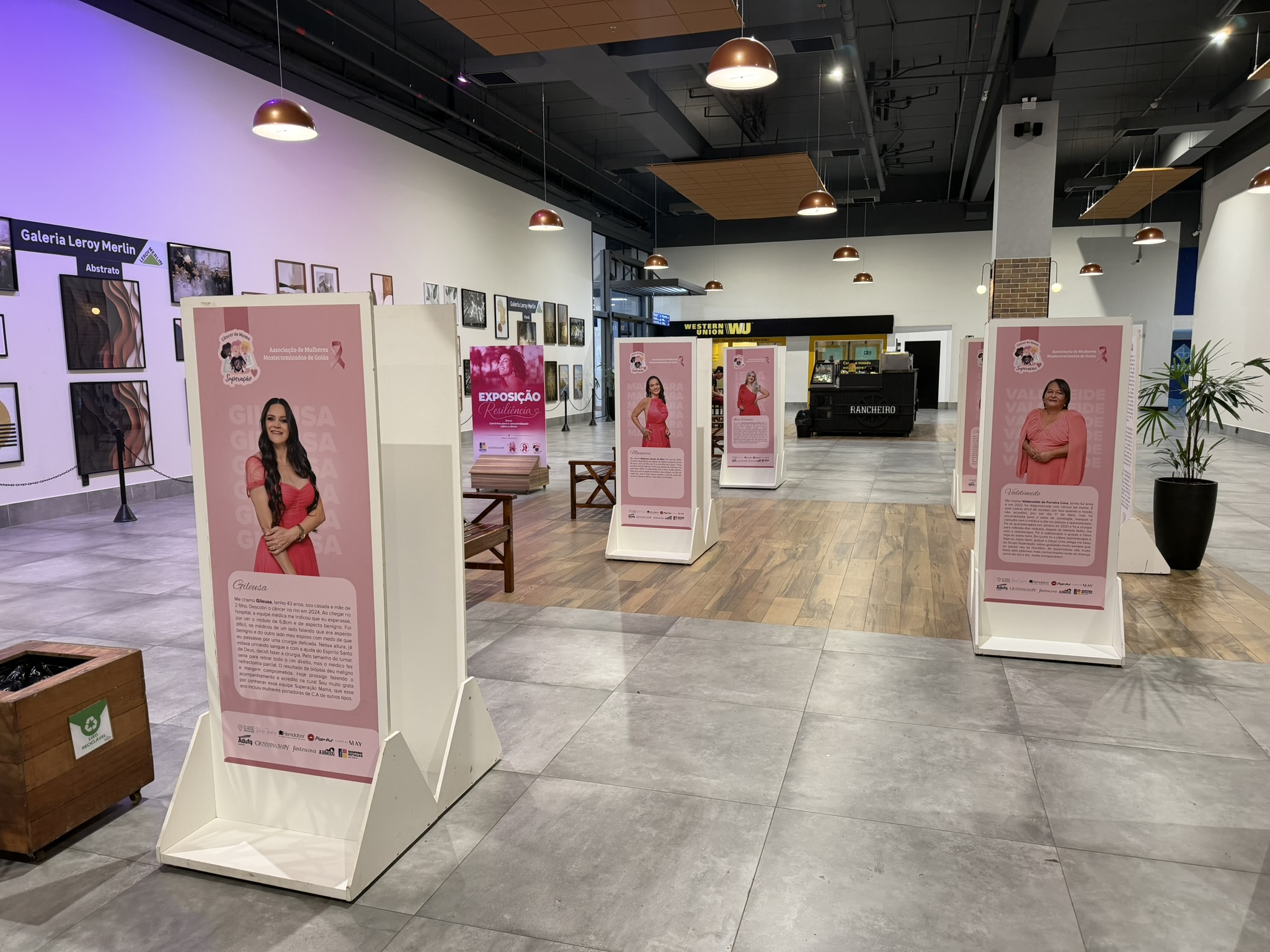 Exposição no Shopping Estação Goiânia reúne histórias de mulheres que reconstruíram a vida após o câncer de mama