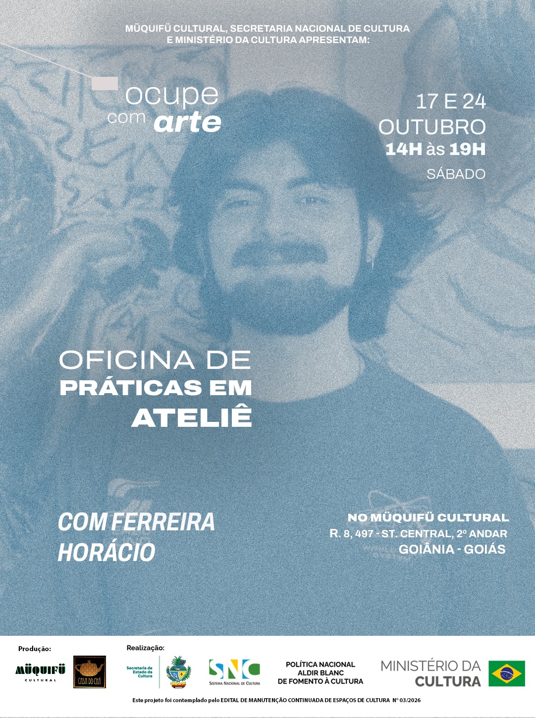 Müquifü Cultural abre inscrições para Oficina de Práticas em Ateliê